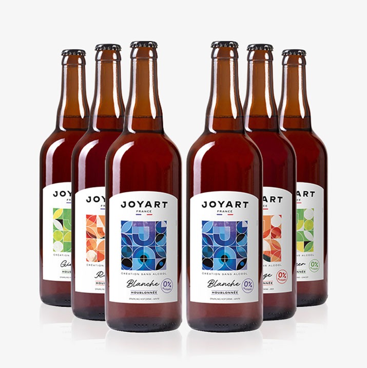 Photo produits pack de 6 bouteilles contenant 3 blanc sauvignon et 3 rosé cabernet franc